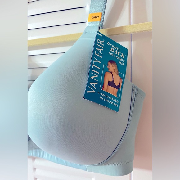 NWT VANITY FAIR, Wire Free, Bra, Light Blue, Lightly padded, Plus Sz 38DD, 38E - Picture 5 of 13